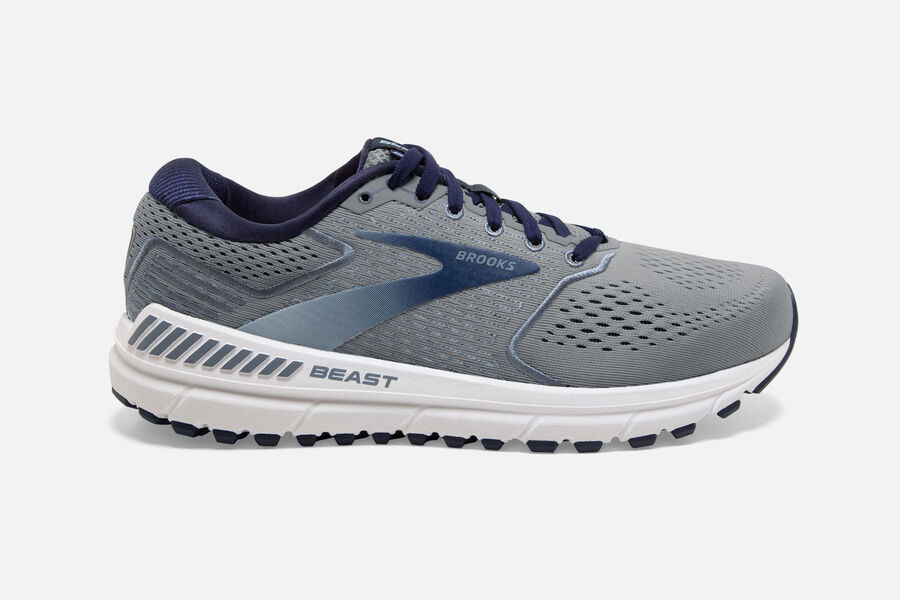Tenis Corrida Brooks Beast '20 Masculino Brasil - Azuis/Cinzentas/Azul Marinho 5410639-YS